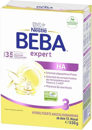 BEBA expert HA 3 Hydrolysierte Anschlussnahrung, ab dem 10. Monat, 1er Pack (1 x 550g)