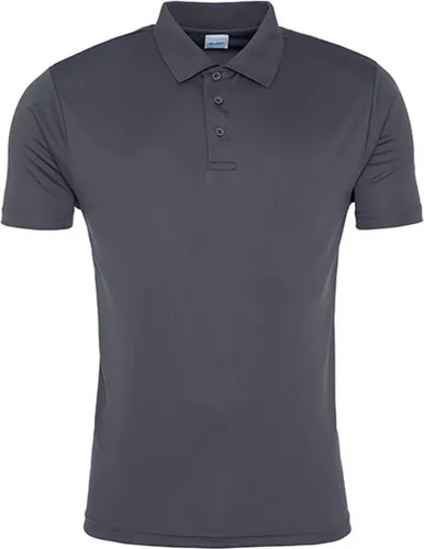 Just Cool JC021 | Herren Cool Smooth Polo / UV-Schutzfaktor 30+ - Farbe: Charcoal (Solid) - Größe: S