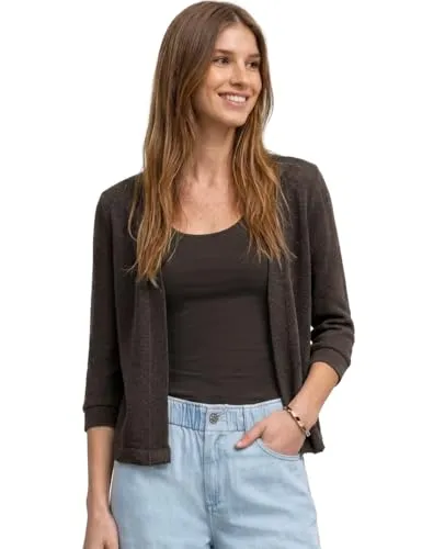 STREET ONE Strickjacke SOL_LTD QR open summer knit ja braun 36 EU - Stylische Strickjacke für den Sommer aus hochwertigem Material-Mix. Perfekt für lässige Outfits und angenehmen Tragekomfort.