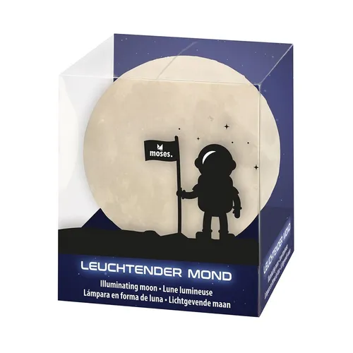 DEKO LICHT LEUCHTENDER MOND VON MOSES NEU OVP