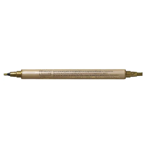 Produktbild ZIG Kalligraphie Stift Metallic, gold, 2+3,5 mm, 1 Stück