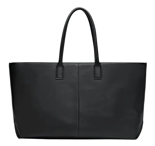 Liebeskind Berlin Women's Seasonal NOOS Biker Chelsea L Black Shopper - Damen-Shopper aus hochwertigem Kalbsleder mit praktischem Reißverschluss. Ideal für City-Looks, bietet viel Platz für Unterlagen und Einkäufe.