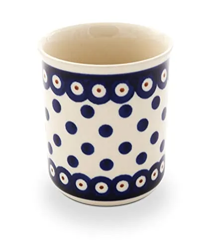 Bunzlauer keramik Becher ohne Henkel/Zahnputzbecher, H = 9,2 cm, V = 0,25 Liter, Dekor 46