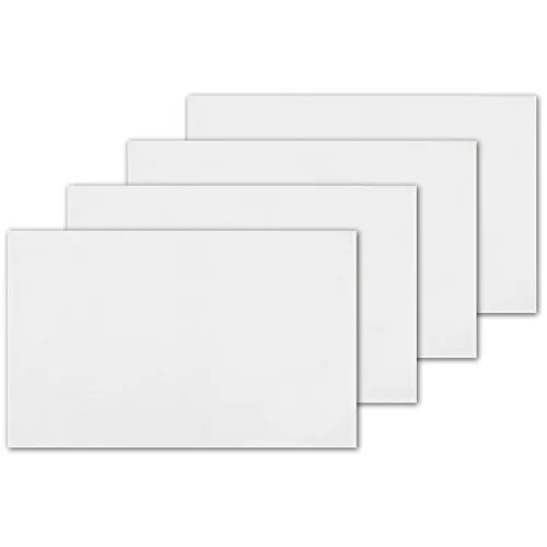 Bestlivings 4er Set Tischsets Platzset Tischuntersetzer Platzdeckchen Tischdeko Tischmatte Essensunterlage Maße 30x45 cm, Farbe: weiß - schneeweiß