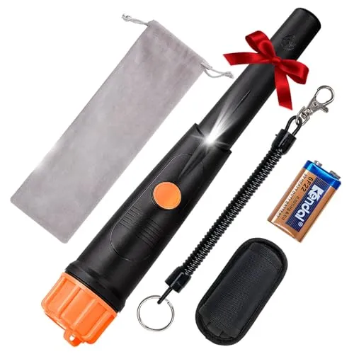 SUNPOW IP68 Metalldetektor Pinpointer - Komplett Wasserdicht für 360° Suchen - Metalldetektor mit 360° Sondendesign und drei Modi, ideal für die Suche nach Schätzen in Wasser und an Land. Kompakt, leicht und perfekt für jedes Wetter!