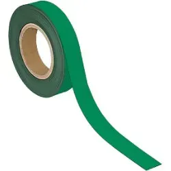 Maul Magnetband 65245 - Beschriftbares Kennzeichnungsband in Grün - Organisationsmittel - Ideal für wechselnde Kennzeichnung an Metalloberflächen, beschreibbar und abwischbar, perfekt für Lager, Schulen und Büros.