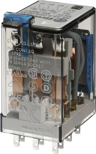 Finder 55.33.9.024.0090 Steckrelais 24 V/DC 10A 3 Wechsler 1St.