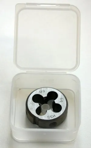 Schneideisen M9 x 1,25 HSS Schneidrad Schneidkluppe Kluppe Gewindeschneider DIN 223 Rechts Gewinde