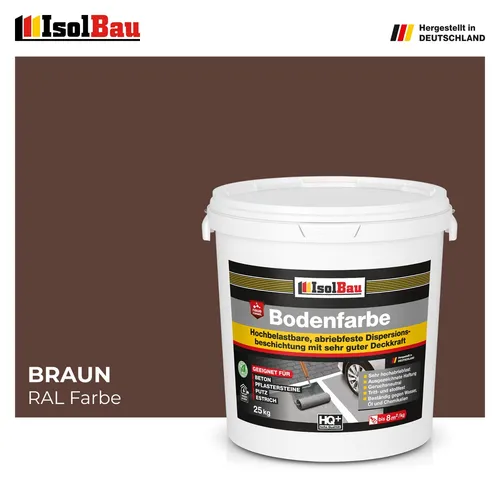 Bodenfarbe Betonfarbe Braun 25 kg Bodenbeschichtung Fußbodenfarbe Garage