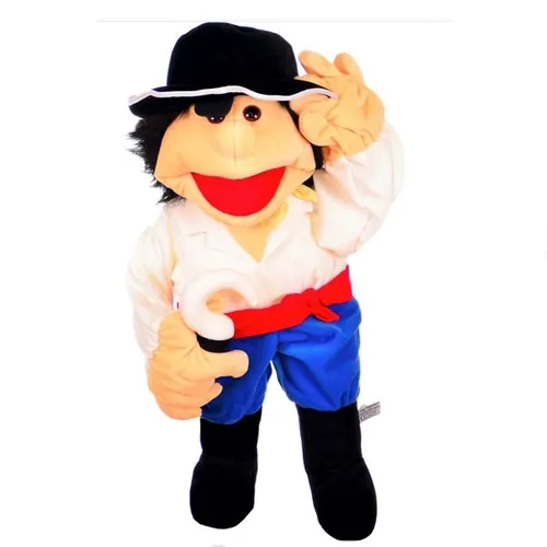 LIVING PUPPETS Pirat Peer, 65 cm - Neugeborenenpuppe in Piratenkostüm, perfekt für fantasievolles Spielen und kreative Rollenspiele.