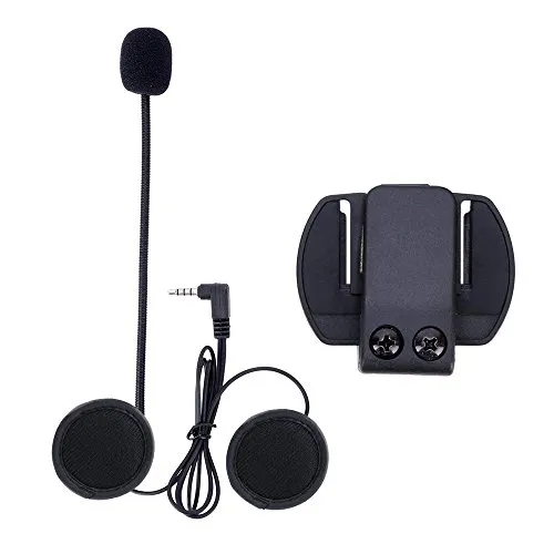 Qaurora Motorrad Intercom Mikrofon + Helm Clip Anzug für V4/V6 Motorrad Bluetooth Interphone