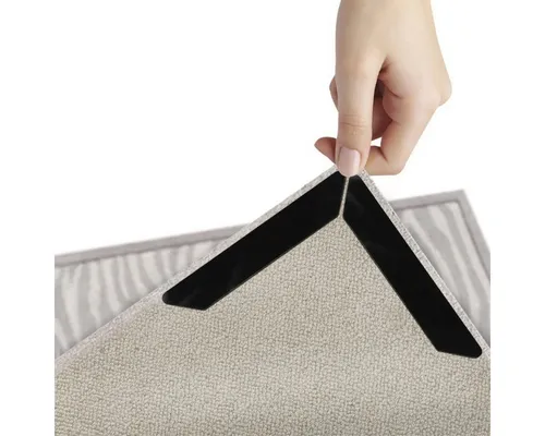 Produktbild BAYLI Antirutsch Teppichunterlage 8-teiliges Set Teppich Greifer anti-rutsch mit Klebestreifen, wiederv