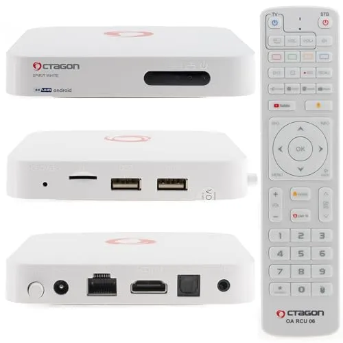 OCTAGON Streaming-Box Octagon Spirit White 4K UHD