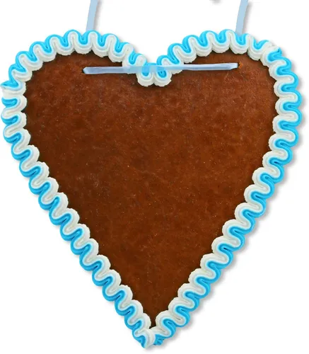 Lebkuchenherz Rohling 21cm Blau-Weiß OKTOBERFEST WIESN (38,53 EUR/kg)