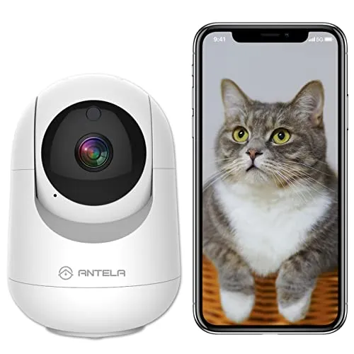 ANTELA WLAN IP Kamera 1080P Innen 2,4/5 GHz WLAN, 355°/80°