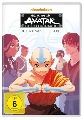 Avatar - Der Herr der Elemente - Die komplette Serie (DVD) - Deutsche Originalware, FSK ab 06, ideal für Fans von epischen Abenteuern und Fantasy-Geschichten. Veröffentlichung am 28.05.2025!