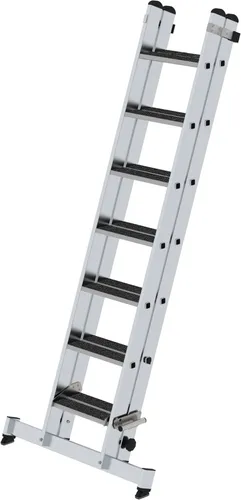Stufen-Schiebeleiter 2-teilig mit nivello-Traverse R13 2x7