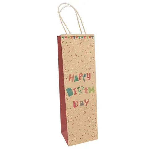 Iden Geschenkbox Flaschentasche - Happy Birthday