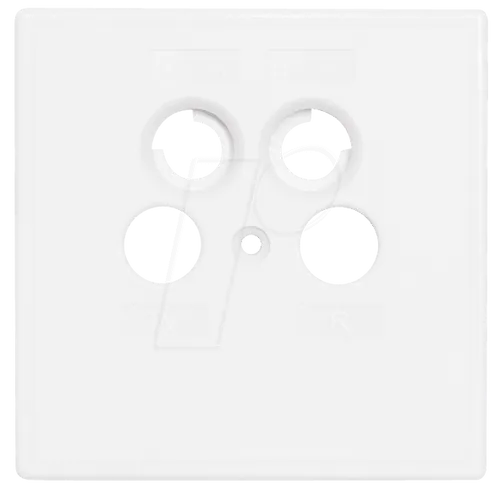 SZU 2-03 - Abdeckung für Antennendose, 4 Anschlüsse