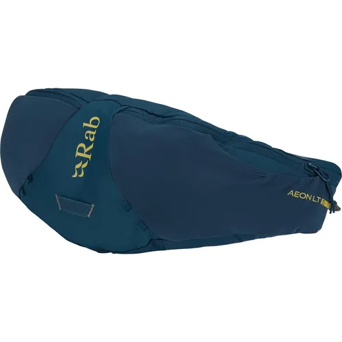 Rab Aeon LT 5 Hüfttasche, 5L, blau - Gürteltasche für Wanderungen, ultraleicht und kompakt – ideal für aktive Outdoor-Abenteuer.