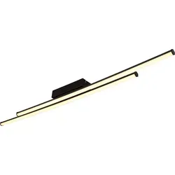 LED Deckenleuchte Esszimmerlampe schwarz - Moderne Deckenlampe aus Metall und Kunststoff, 1800 lm, ideal für stilvolle Beleuchtung in langen Fluren oder großen Räumen.