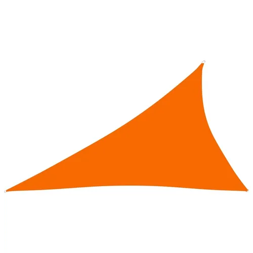 The Living Store Sonnensegel Oxford-Gewebe Dreieckig 4x5x6,4 m Orange