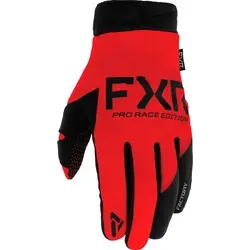 FXR Cold Cross Lite Motocross Handschuhe, schwarz-rot, Größe L