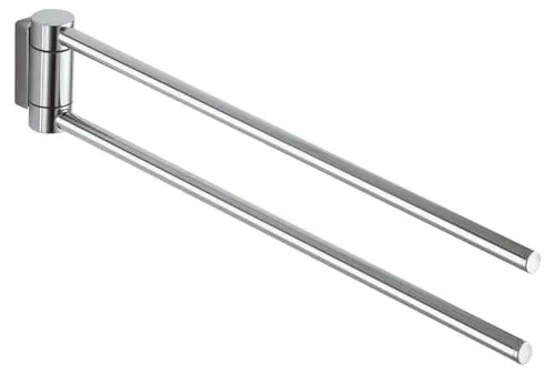 Keuco Plan Handtuchhalter 14919010000 - 2-teilig, schwenkbar - Handtuchhalter für Wandmontage mit schwenkbaren Armen, ideal für platzsparende Badezimmerlösungen. Hochglanzverchromt und leicht zu reinigen, langlebige Qualität mit 3 Jahren Herstellergarantie.
