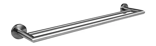 Ambrosya Handtuchhalter aus Edelstahl (Gebürstet) - Eleganter Handtuchhalter aus gebürstetem Edelstahl, der Kratzer und Korrosion reduziert. Ideal für Bad, Küche oder WC, inklusive Montagematerial für einfache Installation.