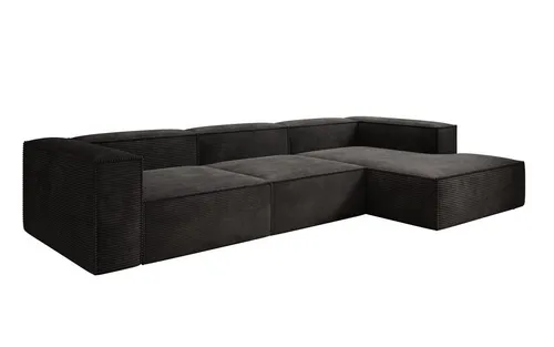 Luxusbetten24 Sofa Designer Sofa Lesley L, in Cord-Bezug