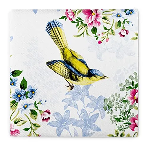 Mank GmbH Airlaid Servietten 40x40 cm Premium Einweg Serviette stoffähnlich und saugstark perfekt für Hochzeit & Partys 50 Stück Frühling Lenz Frühlingsservietten