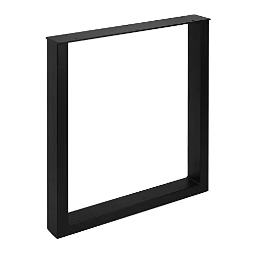 SOTECH Tischgestelle TAB schwarz matt – 1 Paar für stabilen Tischbau - Hochwertige Tischgestelle aus stabilem Stahl, schwarz matt, Höhe: 720 mm, Tiefe: 600 mm. Ideal für DIY-Projekte und hohe Belastungen bis 250 kg. Inklusive Filzgleiter für einen sicheren Stand und Bodenschutz.