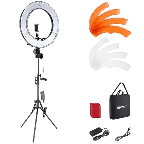 NEEWER 18 Zoll Ringlicht Set mit Stativ