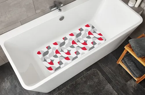 Kleine Wolke Wanneneinlage Tess, 36 x 92 cm in rot von Kleine Wolke