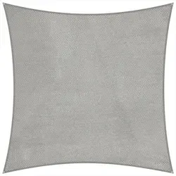 Schneider Sonnensegel Lanzarote, Silbergrau, 360 x 360 cm - Sonnenschutz aus 100 % Polyester, UV-Schutz 50, wasserabweisend und verrottungsfest. Ideal für Garten und Terrasse, inklusive Befestigungsseil für einfache Montage.