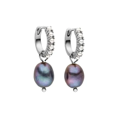 Purelei® Pearly Creolen Damen – Elegante Ohrringe mit Keshiperlen - Ohrringe für Damen aus hochwertigem Edelstahl, 18K vergoldet, mit schimmernden Keshiperlen und Glasperlen – jedes Paar ein einzigartiges Unikat für stilvolle Akzente.