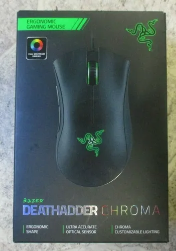Produktbild Razer DeathAdder Chroma Ergonomic Mouse 4G Optical Sensor 10K DPI