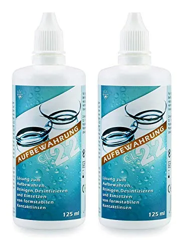 Aufbewahrungslösung CL 22 für formstabile Kontaktlinsen (Duo-Pack 2 x 125 ml)
