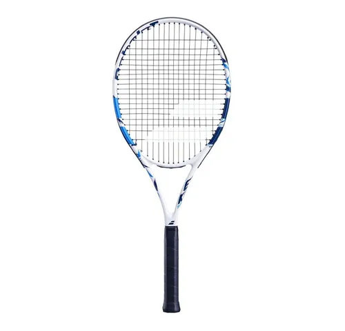 Babolat Evoke Team Tennisschläger 270g - Weiß Blau, Griffstärke 1 - Tennisschläger für Allround-Spieler, leicht mit nur 270g und großem Kopf von 660cm² für optimale Schlagkraft und Kontrolle.