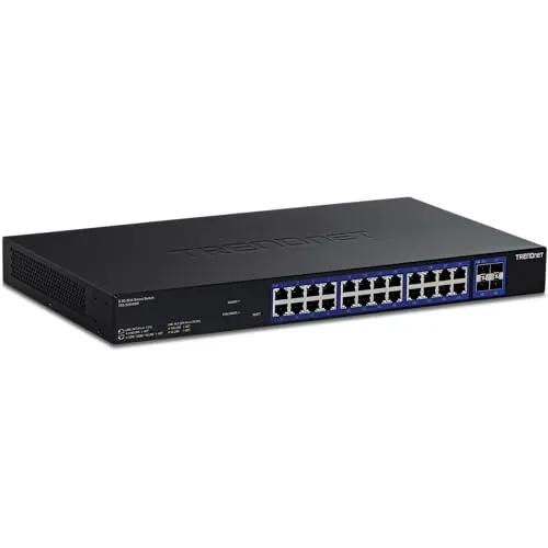 TRENDnet TEG-3284WS 28-Port Multi-Gigabit Web Smart Switch - Switch u. Bridges - 28-Port Multi-Gigabit Web Smart Switch mit hoher Flexibilität und TAA-Konformität, ideal für leistungsstarke Netzwerkanforderungen.