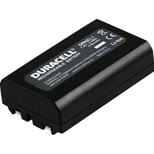 Duracell Lithium-Ionen-Akku EN-EL1, 750 mAh - Kamera Akku mit 750 mAh, langlebig und zuverlässig für ununterbrochene Fotografie, ideal für Hobby- und Profifotografen.