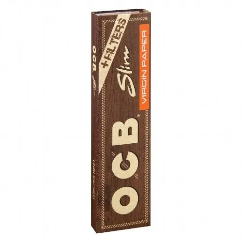 OCB Virgin Unbleached Slim Papier 32 Blatt + 32 Filtertips Kombipack