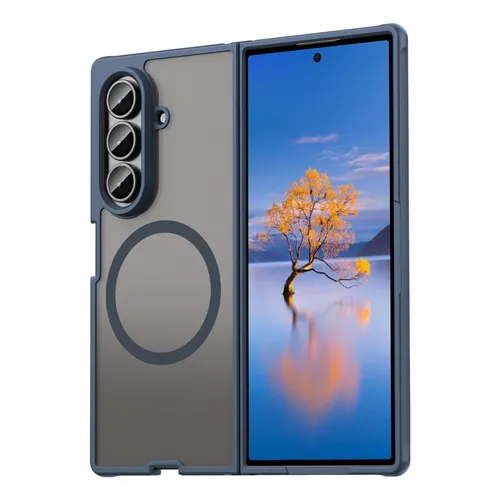 Matte Case Magsafe für Samsung Galaxy Z Fold 7 Schutzhülle Passgenau Blau