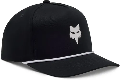 FOX Rope Fox Head Kappe, schwarz-weiß für Männer - Stylische Herren-Snapback-Kappe mit verstellbarer Passform. Ideal für jeden Anlass und sorgt für einen lässigen Look. Einheitsgröße für perfekten Tragekomfort.