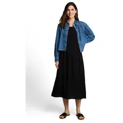 TOM TAILOR Sommerkleid mit Tanktop-Trägern schwarz XXL (44) in schwarz von Tom Tailor