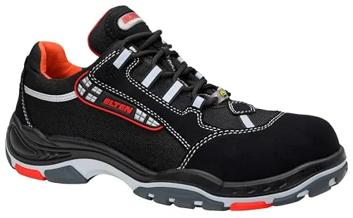 ELTEN Sicherheitsschuhe SENEX ESD S3 - Leichte und sportliche Arbeitsschuhe für Damen und Herren - Hochwertige Sicherheitsschuhe mit Kunststoffkappe, atmungsaktivem Textilfutter und rutschfester Sohle, ideal für komfortable Arbeitseinsätze.