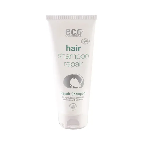 Eco Cosmetics Repair-Shampoo - Shampoo für brüchiges Haar, revitalisiert mit Ginkgo und Myrten-Extrakten, schützt die Kopfhaut und sorgt für glänzende, leicht kämmbare Haare.