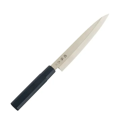 KAI Seki Magoroku Kinju & Hekiju Yanagiba 21 cm - Handgefertigtes Fischmesser aus Japan - Kochmesser für Sushi und Sashimi, mit scharfer 21 cm Klinge aus 8A solid & SUS420J2-Stahl. Ergonomischer Pakkaholzgriff für optimale Handhabung und Präzision.