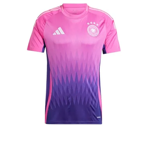 ADIDAS Herren Trikot DFB 24 Auswärts - Stylisches Auswärtstrikot mit innovativem Farbverlauf, feuchtigkeitsabsorbierender AEROREADY Technologie und 100% recycelten Materialien für umweltbewusste Fans.