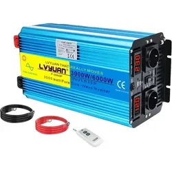 Effizienter Wechselrichter 6000 W – DC24V zu AC220V-240V